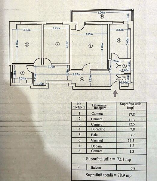 Berceni, pe B-ul Obregia, stradal, bloc reabilitat, pasajul Europa Unita